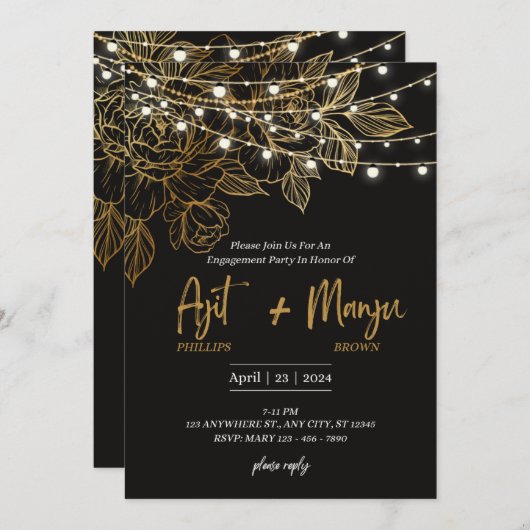 Einladungen für eine Gruppe (Vorne/Hinten)