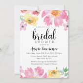 Einladungen für eine lebendige Blumendusche (Vorderseite)