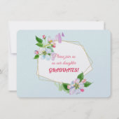 Einladungen für eine Tochter (Vorderseite)