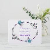 Einladungen für eine Tochter (Stehend Vorderseite)