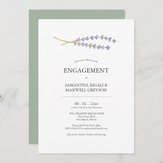 Einladungen für eine Vertragspartei (Vorne/Hinten)