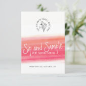 Einladungen für eine Weinprobe und eine Weinprobe (Stehend Vorderseite)