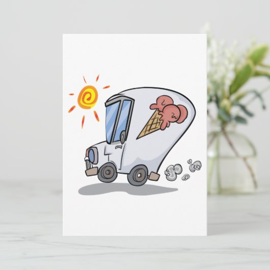 Einladungen für Eiskrem (Stehend Vorderseite)