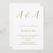 Einladungen für elegante Probe (Vorne/Hinten)