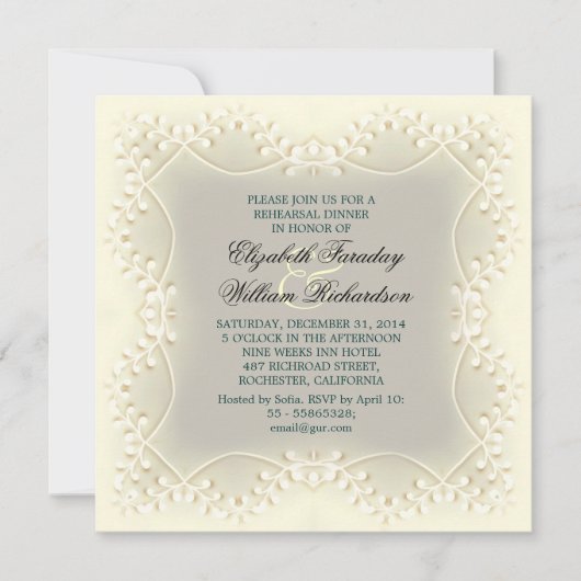 Einladungen für elegante Proben (Vorderseite)