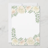 Einladungen für Elfenbeinblush Champagne Bridal Du (Rückseite)