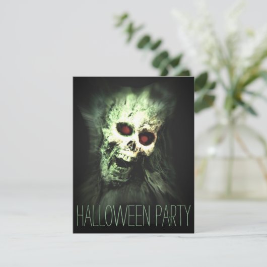 Einladungen für Erwachsene im Skull-Halloween-Part (Stehend Vorderseite)