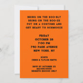 Einladungen für erwachsenes Halloween-Party (Rückseite)