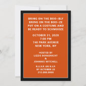 Einladungen für erwachsenes Halloween-Party (Rückseite)