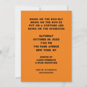 Einladungen für erwachsenes Halloween-Party (Rückseite)