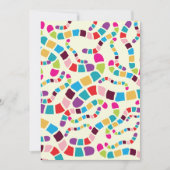 Einladungen für farbige Würmer (Vorderseite)