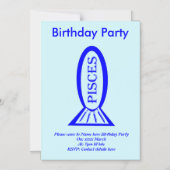 Einladungen für Fische mit Sternzeichen-Fischerei (Vorderseite)