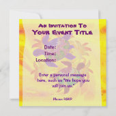 Einladungen für Flamingschildkröten (Rückseite)