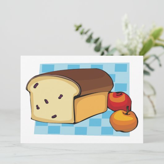 Einladungen für frisch gebackenes Brot (Stehend Vorderseite)