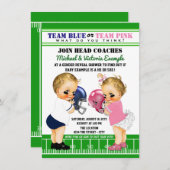 Einladungen für Fußball-Gender (Vorne/Hinten)