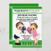 Einladungen für Fußball-Gender (Vorne/Hinten)