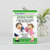 Einladungen für Fußball-Gender (Stehend Vorderseite)