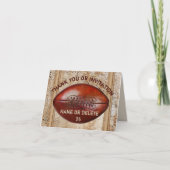 Einladungen für Fußball oder Fußball Dankeschön Ka (Vorderseite)