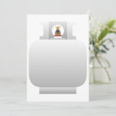 Einladungen für Gasflaschen (Stehend Vorderseite)