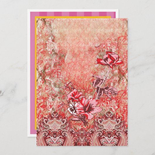 Einladungen für Geburtstag, Hochzeit und Abschluss (Vorne/Hinten)