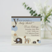 Einladungen für gefüllte Tierbabys (Stehend Vorderseite)