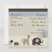 Einladungen für gefüllte Tierbabys (Rückseite)