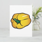 Einladungen für Gelbe Paprika (Stehend Vorderseite)