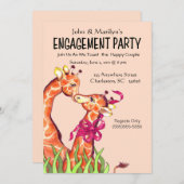 Einladungen für Giraffe (Vorne/Hinten)