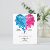 Einladungen für Golf-Gender (Stehend Vorderseite)