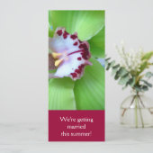 Einladungen für Grüne Orchideen (Stehend Vorderseite)
