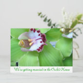 Einladungen für Grüne Orchideen (Stehend Vorderseite)