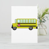 Einladungen für grünen Bus (Stehend Vorderseite)