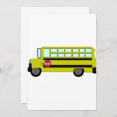 Einladungen für grünen Bus (Vorne/Hinten)