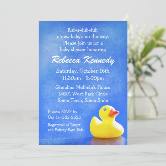 Einladungen für Gummihandschuhe (Stehend Vorderseite)