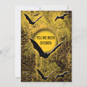 Einladungen für Halloween-Partys - Vorlage anpasse