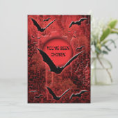 Einladungen für Halloween-Partys - Vorlage anpasse (Stehend Vorderseite)