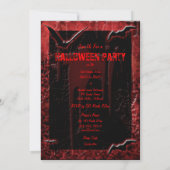 Einladungen für Halloween-Partys - Vorlage anpasse (Rückseite)