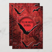 Einladungen für Halloween-Partys - Vorlage anpasse (Vorne/Hinten)