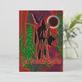 Einladungen für Halloween-Partys - Vorlage anpasse (Stehend Vorderseite)