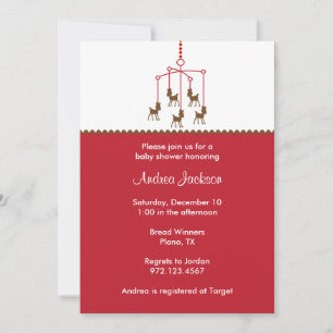 Einladungen für HirschBaby-Dusche