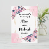 Einladungen für Hochzeiten (Stehend Vorderseite)