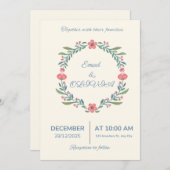 Einladungen für Hochzeiten (Vorne/Hinten)