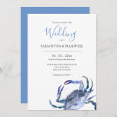 Einladungen für Hochzeiten am Strand (Vorne/Hinten)