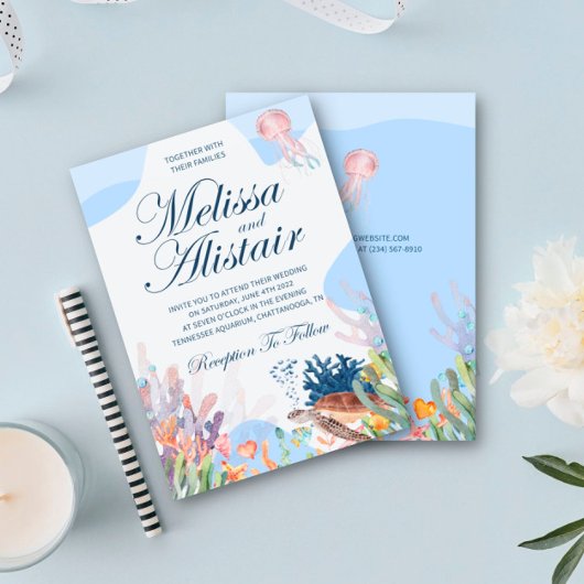 Einladungen für Hochzeiten am Strand