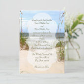Einladungen für Hochzeiten am Strand (Stehend Vorderseite)