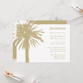 Einladungen für Hochzeiten am Strand von beige Pal