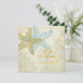 Einladungen für Hochzeiten am Strand/weißer Sand (Stehend Vorderseite)