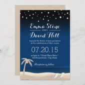 Einladungen für Hochzeiten an der Sommernacht (Vorne/Hinten)