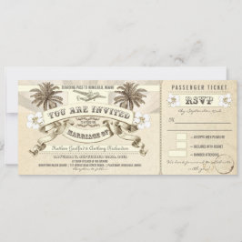 Einladungen für Hochzeiten Boarding Pass