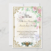 Einladungen für Hochzeiten, Coole Hochzeitsblumen (Vorderseite)